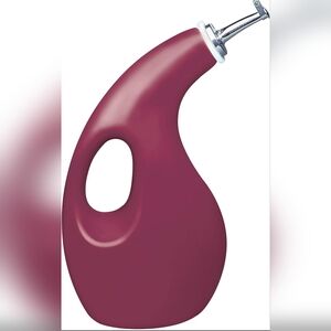Rachael Ray Ceramics 24-oz. EVOO Oil & Vinegar Dispensing Bottle Burgandy